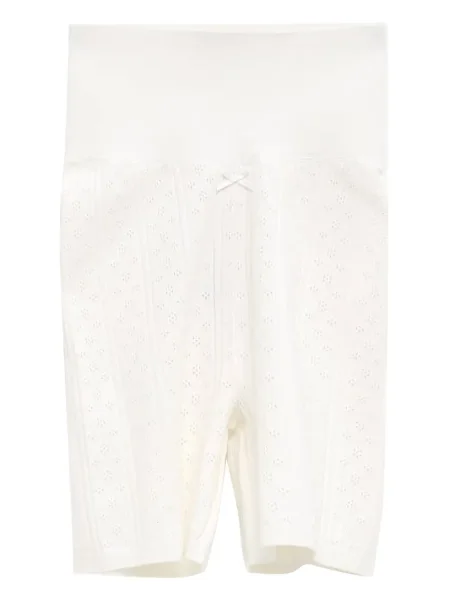 Pantaloni scurți Jw Anderson cu funde alb