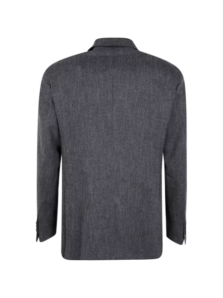 Sacou Tagliatore cu model herringbone gri