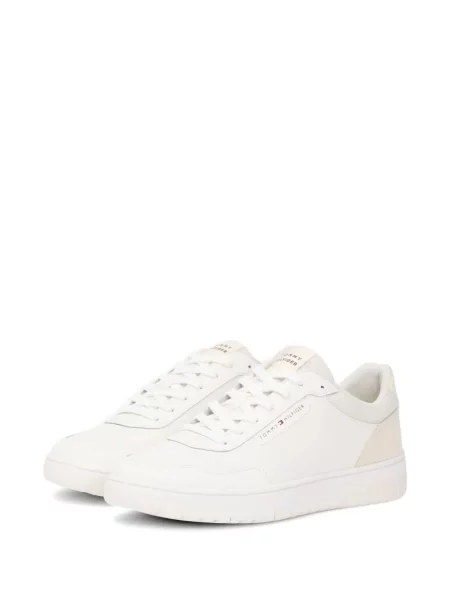 Fűzős csipkés sneaker Tommy Hilfiger fehér