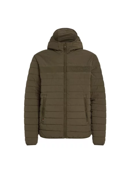 Kurtka Tommy Hilfiger z kapturem zielona