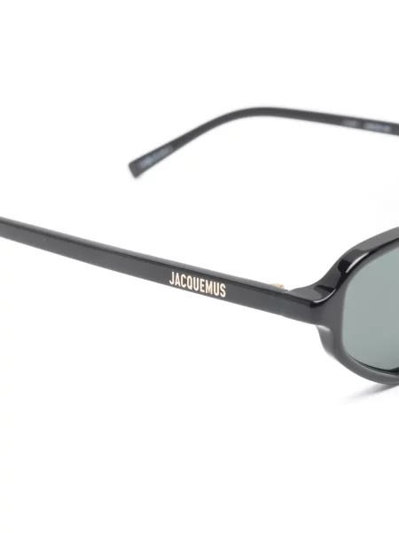 Ochelari de soare Jacquemus cu imprimeu geometric negru