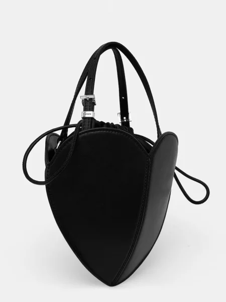 Rotate crossbody kabelka dámska kožená LEATHER HEART čierna