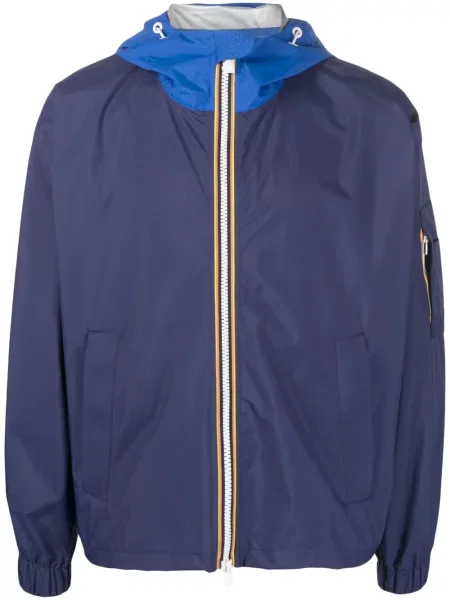 Kurtka K-way R&d z kapturem niebieska