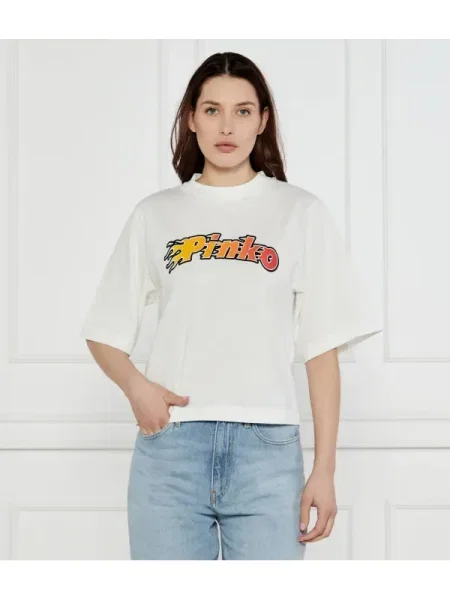 Pinko Tricou NIAMEY | Relaxed fit alb