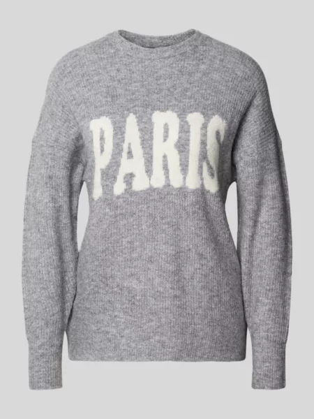 Sweter z dzianiny o kroju regular fit z dodatkiem wełny model ‘JERICO’ Only