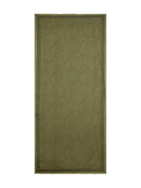 Шал Etro с пейсли десен зелено