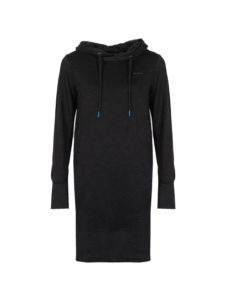 Rochie din denim Pepe Jeans negru