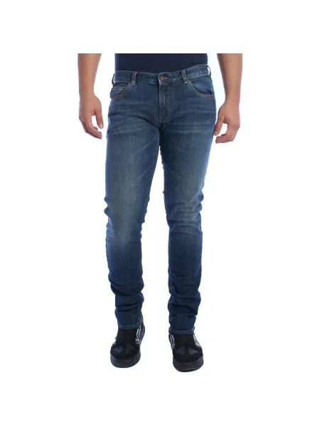 Pantaloni Emporio Armani albastru