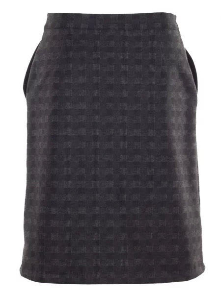 Спідниця міні LadyLike бавовна/поліестер сірий