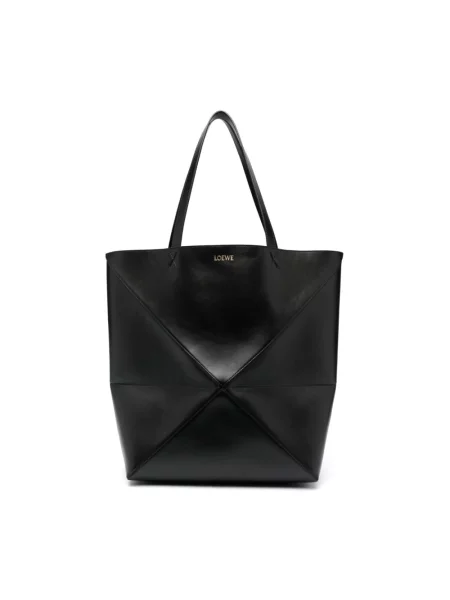 Shopperka Loewe skórzana czarna