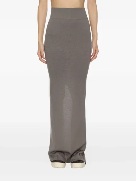 Fusta maxi Rick Owens gri