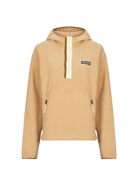 Fleecová mikina Columbia Helvetia II Hoodie canoe béžová