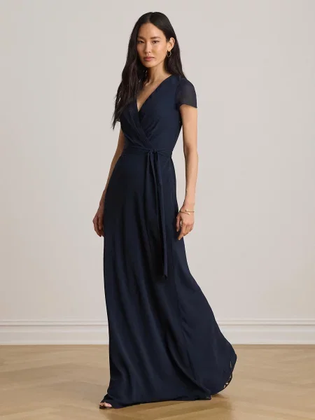 Lauren Ralph Lauren Večerné šaty námornícka modrá