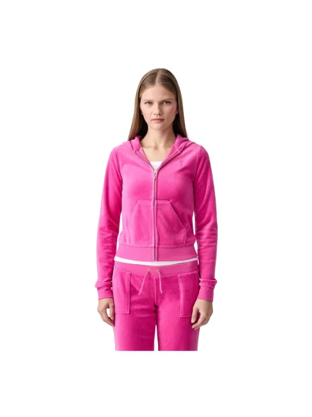 Bluza z kapturem Juicy Couture różowa