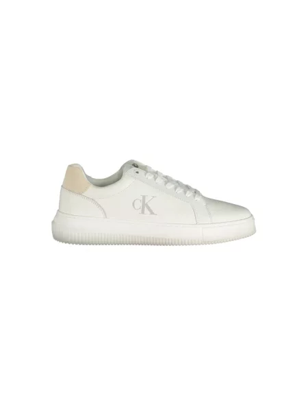 Trampki Calvin Klein Jeans skórzane chunky białe