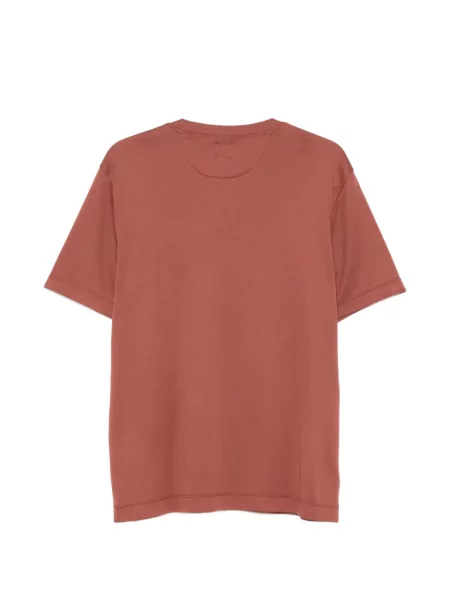 Scurt tricou Eleventy cu decolteu rotund roșu