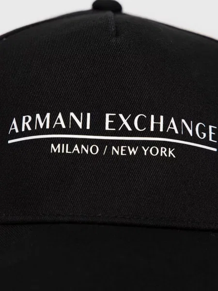 Кепка Armani Exchange з принтом чорний