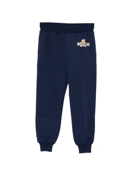 Spodnie dziecięce Moschino niebieskie