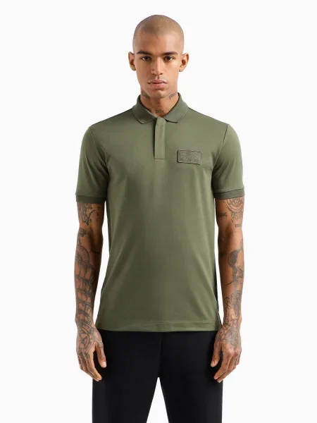 Поло Ea7 из модала хаки