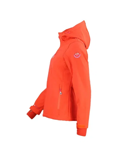 Geacă Peak Mountain softshell portocaliu