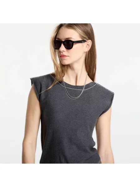 Tricou Short-Sleeved Top L gri