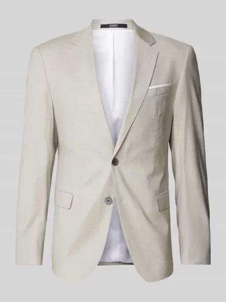 Marynarka JOOP! Collection;Krój slim fit;Kołnierz z połami;Model ‘Herby’;Kieszenie na piersi i z patką;Listwa guzikowa;Długość tyłu w rozmiarze 71 cm;Szerokość ramion w ro beżowa