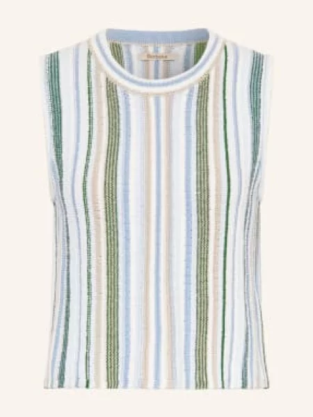 Dzianinowy top Barbour biały