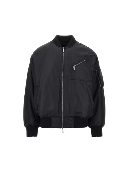 Kurtka bomber Emporio Armani z logo czarny