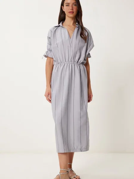 Happiness İstanbul Rochie gri negru