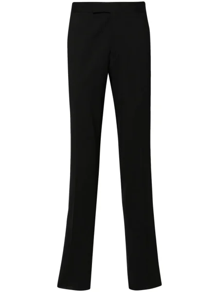 Pantaloni Lardini din țesătură twill negru
