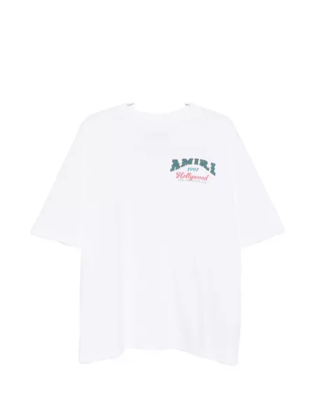 Tricou Amiri cu imagine alb