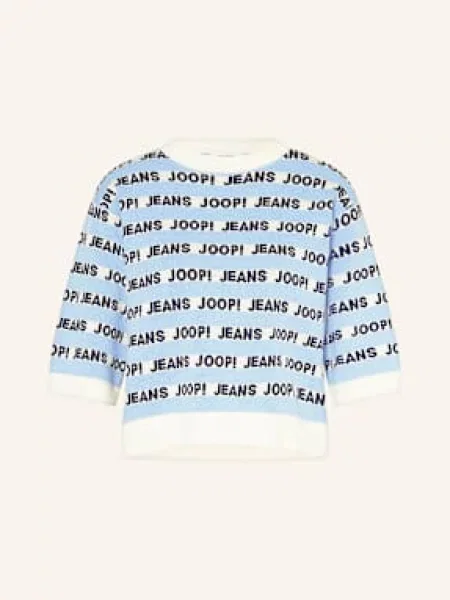 Joop Jeans sweter z dzianiny JOOP Kolinda Kobiety niebieski|biały w XS białe