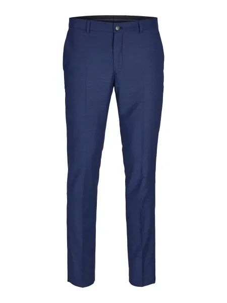 JACK & JONES Pantaloni cu dungă Solaris închis albastru