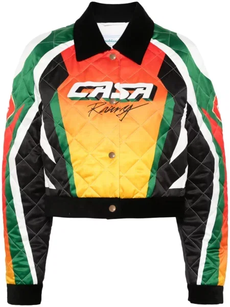 Pikowany kurtka bomber Casablanca do tenisa czarny