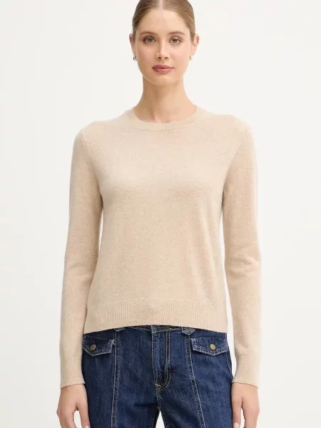 United Colors of Benetton sweter kaszmirowy lekki beżowy
