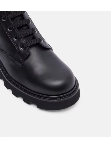 Kožené členkové čižmy Roger Vivier čierna