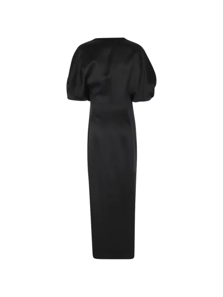 Rochie midi Raquel Diniz drapată negru