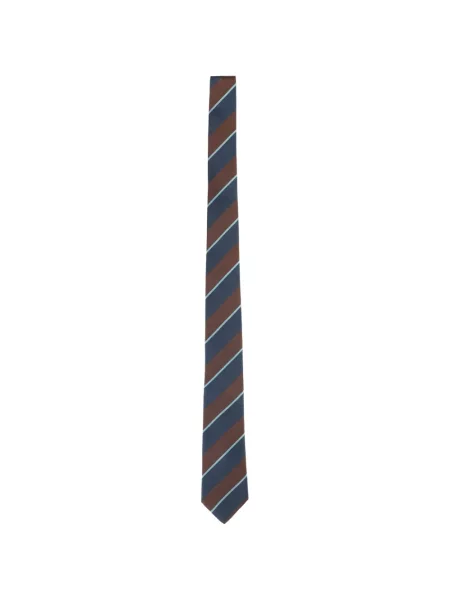 Cravată Paul Smith cu model herringbone albastru