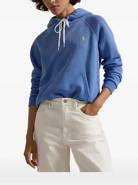 Lanena polo majica Polo Ralph Lauren karirana zelena