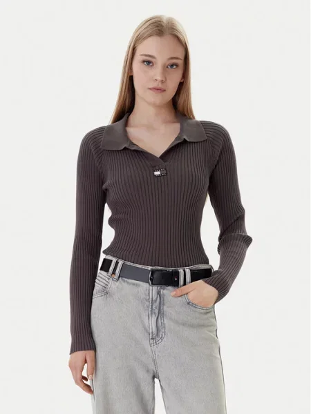 Tommy Jeans Πουλόβερ καφέ