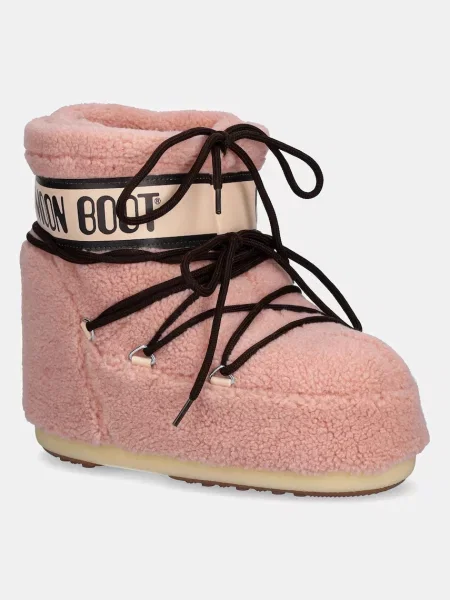 Cizme De Iarnă Pentru Femei Roze Moon Boot Icon Low Fleece roz
