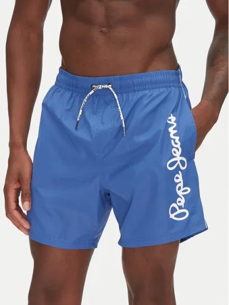 Pepe Jeans Pantaloni scurți pentru înot Logo albastru