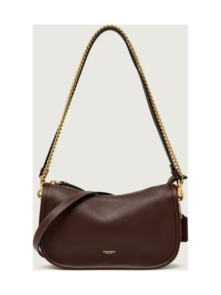Coach geantă de piele Waverly maro