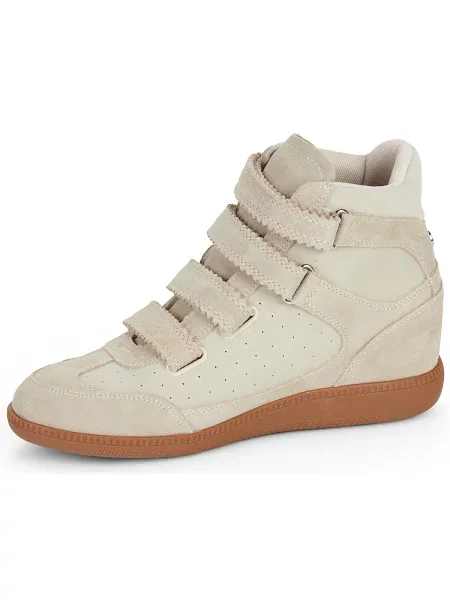 Steve Madden sneakers din piele intoarsă Mustang alb