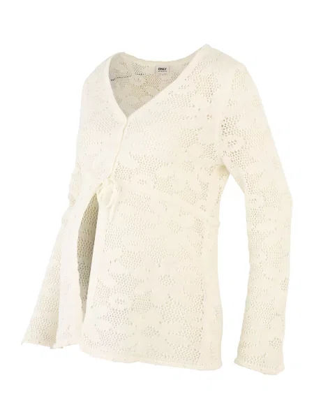 Only Maternity Geacă tricotată OLMISABELLA nisipiu