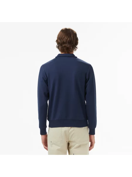 Lacoste Bluza Half Zip Classic Fit granatowa