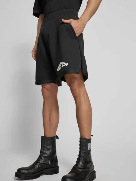 Szorty dresowe z elastycznym pasem Dsquared2 czarne