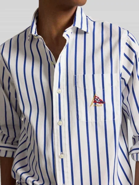 Koszula casual o kroju relaxed fit z czystej bawełny Polo Ralph Lauren biała