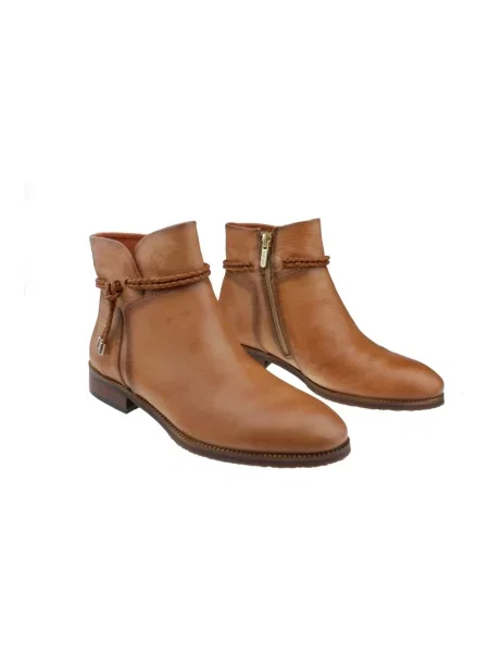 Buty do kostki Pikolinos skórzane brązowe