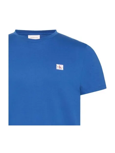 Póló Calvin Klein Jeans Ss Badge Jersey Classic Tee Classic Blue XL kék